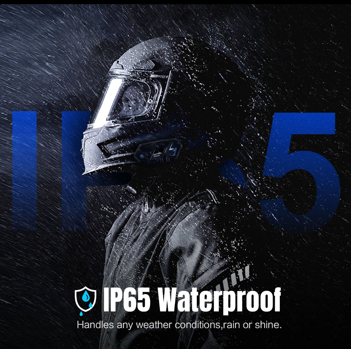 Fodsports M1-S Pro Motorcycle Intercom Helmet Headset Bluetooth 2000M