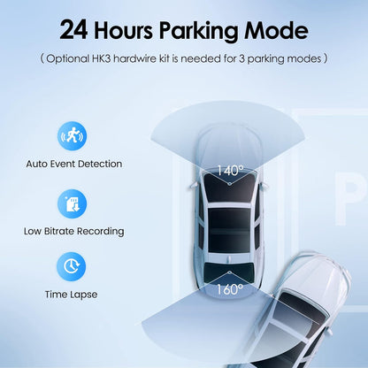 Viofo A129 Plus Duo Front & Rear - 2K Quad HD Dual Channel Dash Camera - GPS - Night Vision - Compact - Wireless