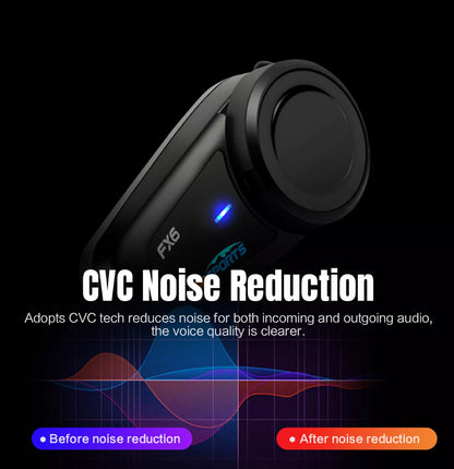 Fodsports FX6 Motorcycle Intercom Helmet Headset Bluetooth 2000M