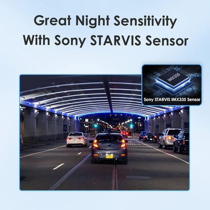 Viofo A129 Plus Duo Front & Rear - 2K Quad HD Dual Channel Dash Camera - GPS - Night Vision - Compact - Wireless