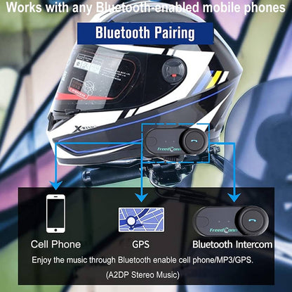 Freedconn TCOM VB Motorcycle Helmet Intercom Bluetooth Headset