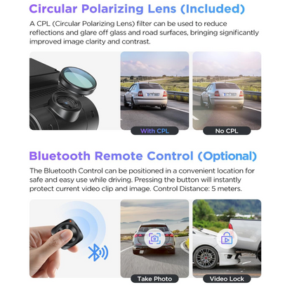 Viofo A229 Pro 2CH Dash Cam: Dual Camera Front (4K) and Rear (2K)