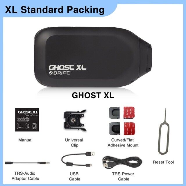 Drift Ghost XL - Motorcycle Helmet Camera 1080p - Motorbike Dash Cam