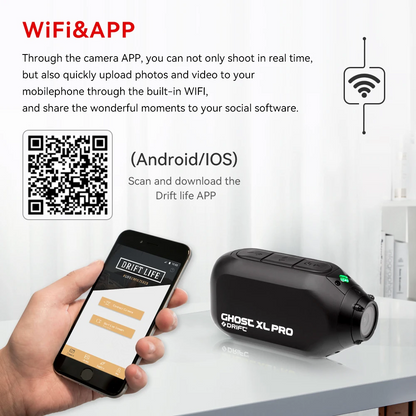 Drift Ghost XL PRO - Motorcycle Helmet Camera 4k - Motorbike Dash Cam - Best Action Cam